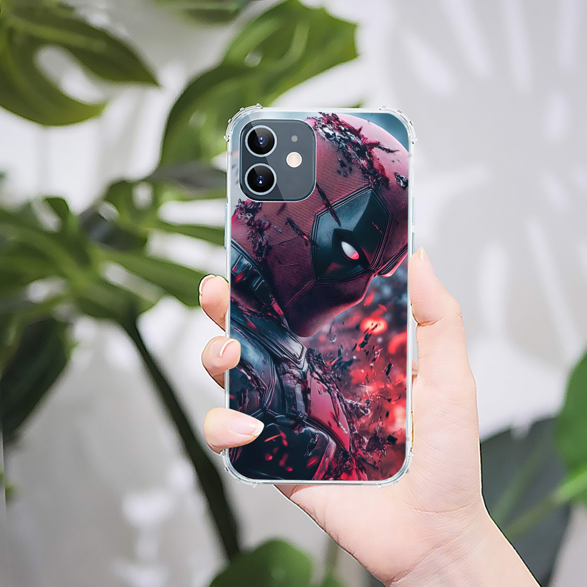 （画像用） Deadpool デッドプール 【iPhone 12シリーズ対応】透明スマホケース（クリアソフトケース）